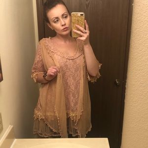 Lacy vintage tunic